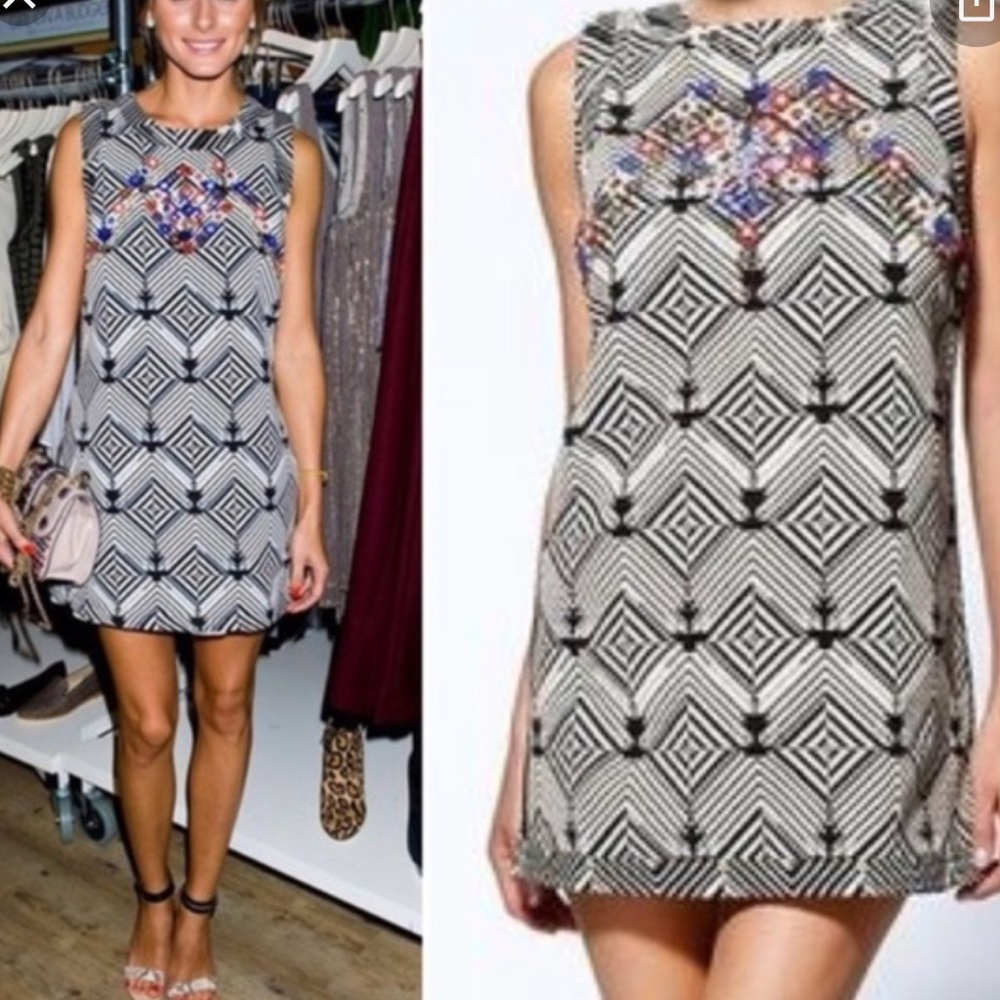 Free People x New Romantics beaded mini dress